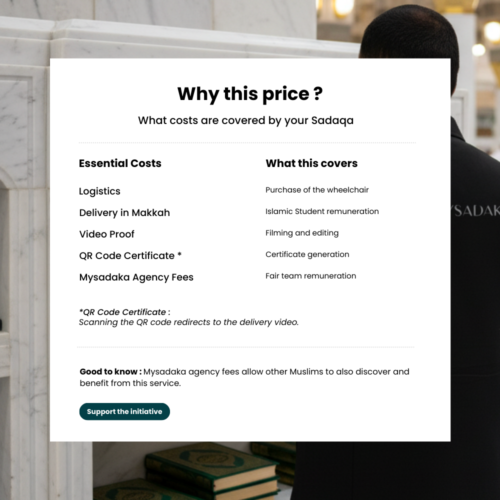 Mijn rolstoel in Makkah